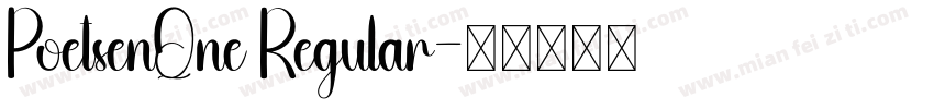 PoetsenQne Regular字体转换